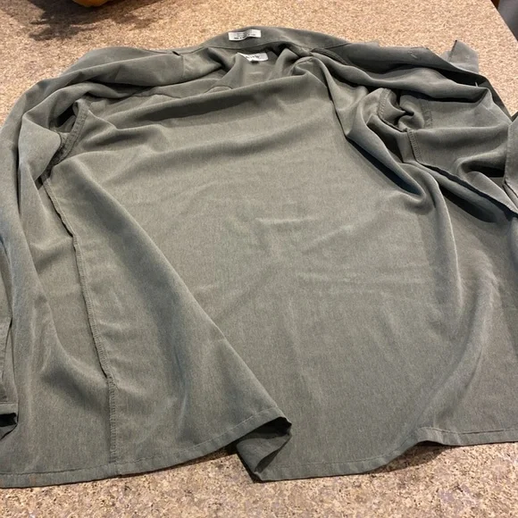 Pavo by Lastrada Men’s Short Sleeve Large Polyester Green Shirt Buttons - Picture 16 of 17